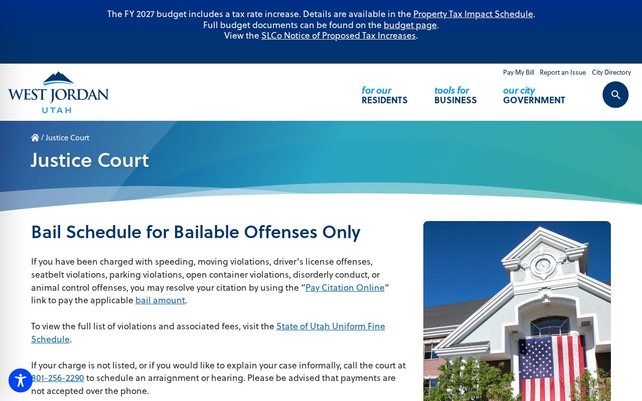 West Jordan court records address and court details